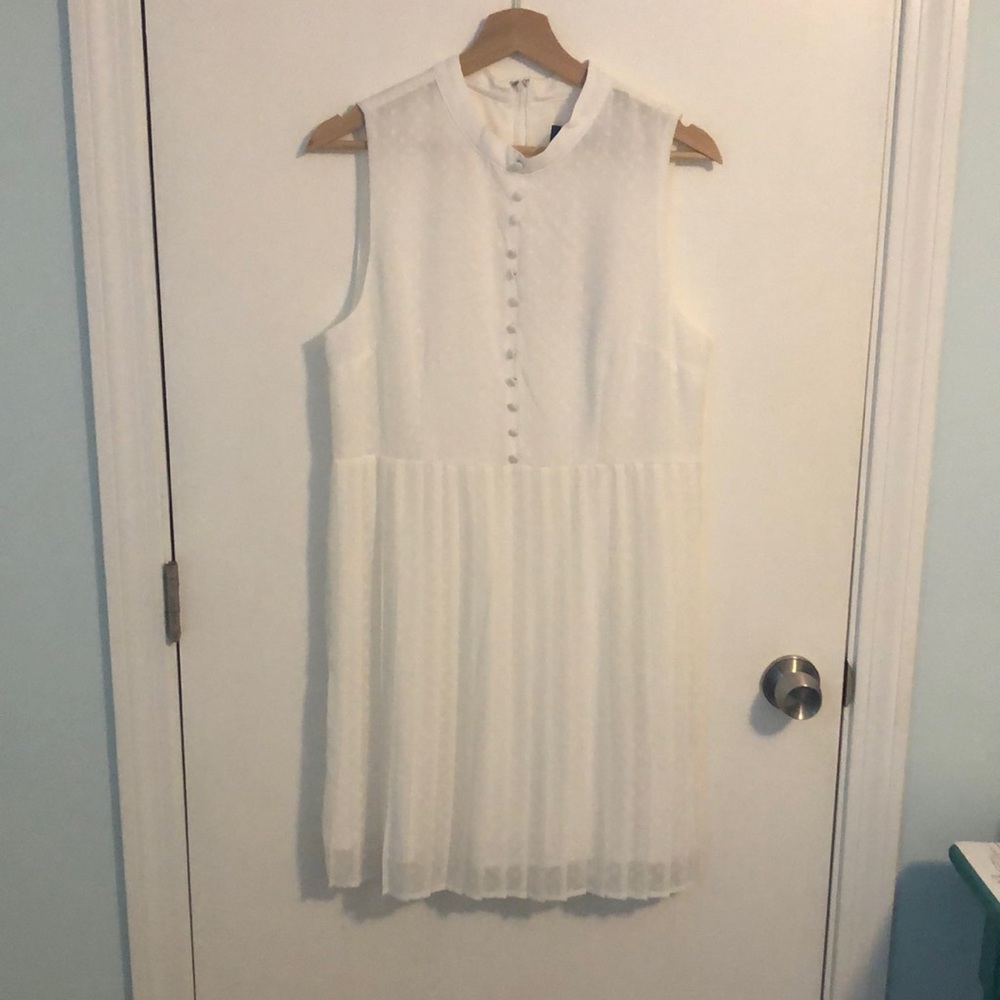 Modcloth White Sleeveless Dress